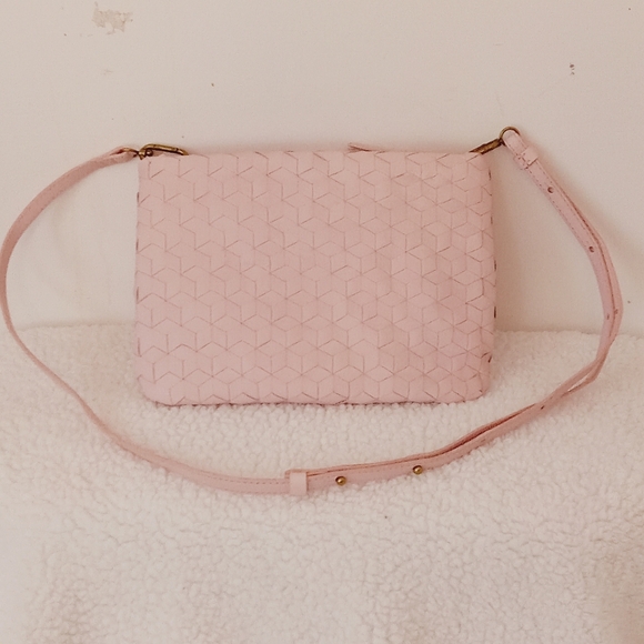 Madewell The Puff Crossbody Bag Woven Leather Edition Subtle Blossom. - Picture 2 of 12